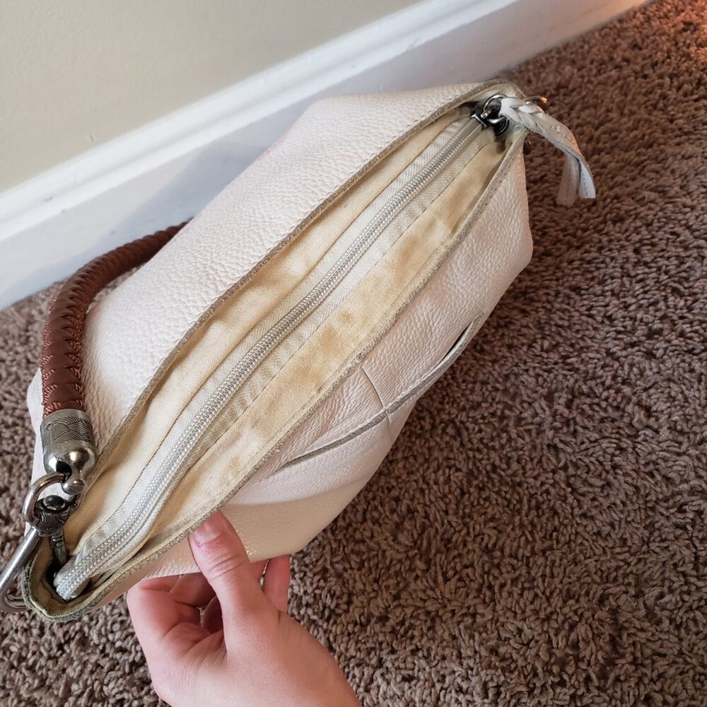 The Sak indio ivory floral leather shoulder bag multi color flower - Picture 3 of 13